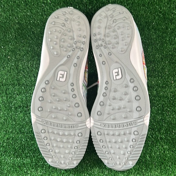 FootJoy Women's FJ Leisure Golf Shoes Style 92913 White / Rainbow Size 7 M - Picture 5 of 5